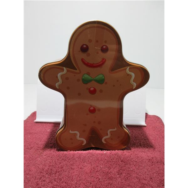 NEW:  GINGERBREAD BOY TIN C/W SUGAR COOKIES
