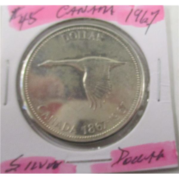 1967 CANADA SILVER DOLLAR