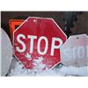 Image 1 : ESTATE:  5 METAL SIGNS (2 STOP, 2 CONSTRUCTION, DO NOT SPRAY, SLOW MOVING)