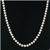 Image 4 : Cultured Pearl Strand Necklace w/ 14k White Gold Adjustable Length Cage Clasp