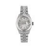 Image 2 : Rolex Ladies Stainless Steel Quickset Silver Index Dial Smooth Bezel Jubilee Ban