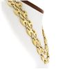 Image 2 : 18K Two Tone Gold 11.6mm Polished Mariner Link Long 36" Statement Chain Necklace