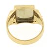 Image 6 : Vintage 14K TT Gold Engraveable Rectangular Center w/ Detailed Sides Signet Ring