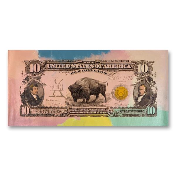 10 Dollar Bill by Steve Kaufman (1960-2010)