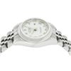 Image 9 : Rolex Ladies New Style Sapphire Quickset White Roman Smooth Bezel Wristwatch 26M