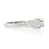 Image 5 : New 14k White Gold.85 ctw Round Diamond Milgrain & Wheat Engraved Engagement Rin