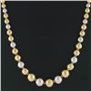 Image 8 : Vintage 18k Rose White Yellow Gold Graduated Round Ball Bead 6.0-14.3mm Necklace