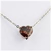 Image 2 : 0.95 ctw Fancy Dark Orangy Brown Diamond 14K White Gold Pendant/Necklace (EGL US