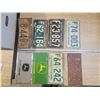 Image 1 : collection of old license plates John Deere, etc.