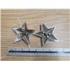 Image 2 : two star emblems or badges 4x4"1950's