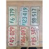 Image 1 : six Sask license plates 1970's