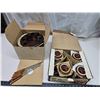 Image 2 : French Onion soup bowls & Fondue fountain - both in box, like new