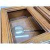 Image 2 : "Forestville" wooden wall clock, w/ pendulum - batt powered, glass needs remounted - 24.5"H
