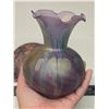 Image 6 : Vintage Ruevan purple glass flower vase and bowl - Made in Canada