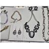 Image 3 : Collection of new assorted costume jewelry - earrings, necklaces, broaches, ring - w/ tags