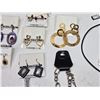 Image 6 : Collection of new assorted costume jewelry - earrings, necklaces, broaches, ring - w/ tags