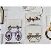Image 9 : Collection of new assorted costume jewelry - earrings, necklaces, broaches, ring - w/ tags