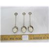 Image 1 : 3 Antique Oriental Sterling Silver Spoons