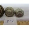 Image 3 : R.N.W.M.P. Button off Buffalo Winter Coat and 2 Victorian Canada Militia Buttons