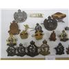 Image 2 : Large Lot of Canadian World War 2 Cap Badges Ect.