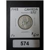 Image 1 : 574 1948 CDN SILVER QUARTER F+