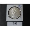 Image 2 : 593 1966 CDN SILVER DOLLAR UNC