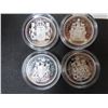 Image 2 : 599 2004 Canada 50-cent Queen Elizabeth II 4-coin Sterling Silver Effigy Set
