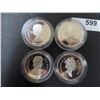 Image 3 : 599 2004 Canada 50-cent Queen Elizabeth II 4-coin Sterling Silver Effigy Set