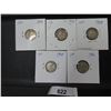 Image 2 : 622 5 CDN SILVER DIMES 3-1919,35,36 VG-F