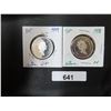 Image 2 : 641 2 CDN SILVER PROOF 50 CENTS 1998,99