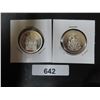 Image 1 : 642 2 CDN SILVER PROOF 50 CENTS 1996,97