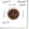 Image 1 : 1977 Canadian Small Cent. Proof Like. Red.