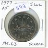 Image 1 : 1977 Attached Jewel Short Water Lines Nickel Dollar. MS-63. Scarce.