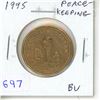 Image 1 : 1995 Peacekeeping Loonie Dollar One Year Type. BU.