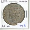 Image 1 : U.S. 1886 Morgan Silver Dollar. Philadelphia Mint. EF-40.