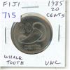Image 1 : Fiji. 1985 20 Cents. Whale Tooth money. Uncirculated.