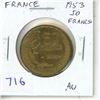 Image 1 : France. 1953 50 Francs. High denomination. About Uncirculated.