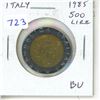 Image 1 : Italy. 1985 500 Lire. Bi-metallic. BU.