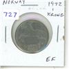 Image 1 : Norway. 1972 1 Krone (Crown). Horse. EF.