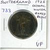 Image 1 : Switzerland. 1928 Olympic Winter Games Badge. Pin missing on reverse. VF. Scarce.
