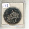 Image 1 : 1980 Chatham Ontario Trade Dollar. Depicts an 1870 Steam-powered Fire Engine. BU.
