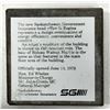 Image 3 : 1979 Saskatchewan Government Insurance Presentation Medal. Attached to a 6-sided stone, housed in it