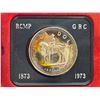 Image 1 : 1973 Specimen Silver Dollar. Commemorates the 100th Anniversary of the RCMP. Beautifully Toned. Hous