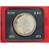 Image 2 : 1973 Specimen Silver Dollar. Commemorates the 100th Anniversary of the RCMP. Beautifully Toned. Hous
