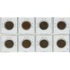 Image 2 : Lot of 8 Canadian King George V Large Cents. Dates include 1912, 1913, 1915, 1916, 1917, 1918, 1919 