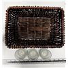 Image 8 : Homedeco - Candle holder's set and small storage basket with 3 mini glass.