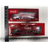 Image 1 : Coca Cola Ford C Tractor with Beverage Trailer and Train Collection Series Flat Car.