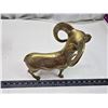 Image 4 : Large brass ram - 10"H x 9"W