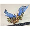 Image 2 : Vintage ceramic "Flambro" blue jays and nest figurine