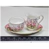 Royal Albert "Blossom Time" cream n sugar dish, w/ tray